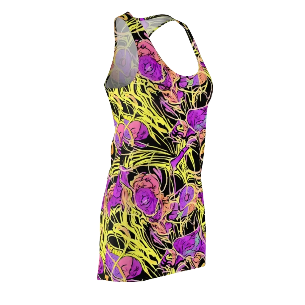 Midnight Tropics on Racerback Dress — Front Side