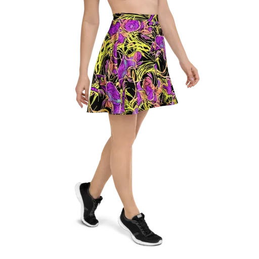 Midnight Tropics on a Skater Skirt