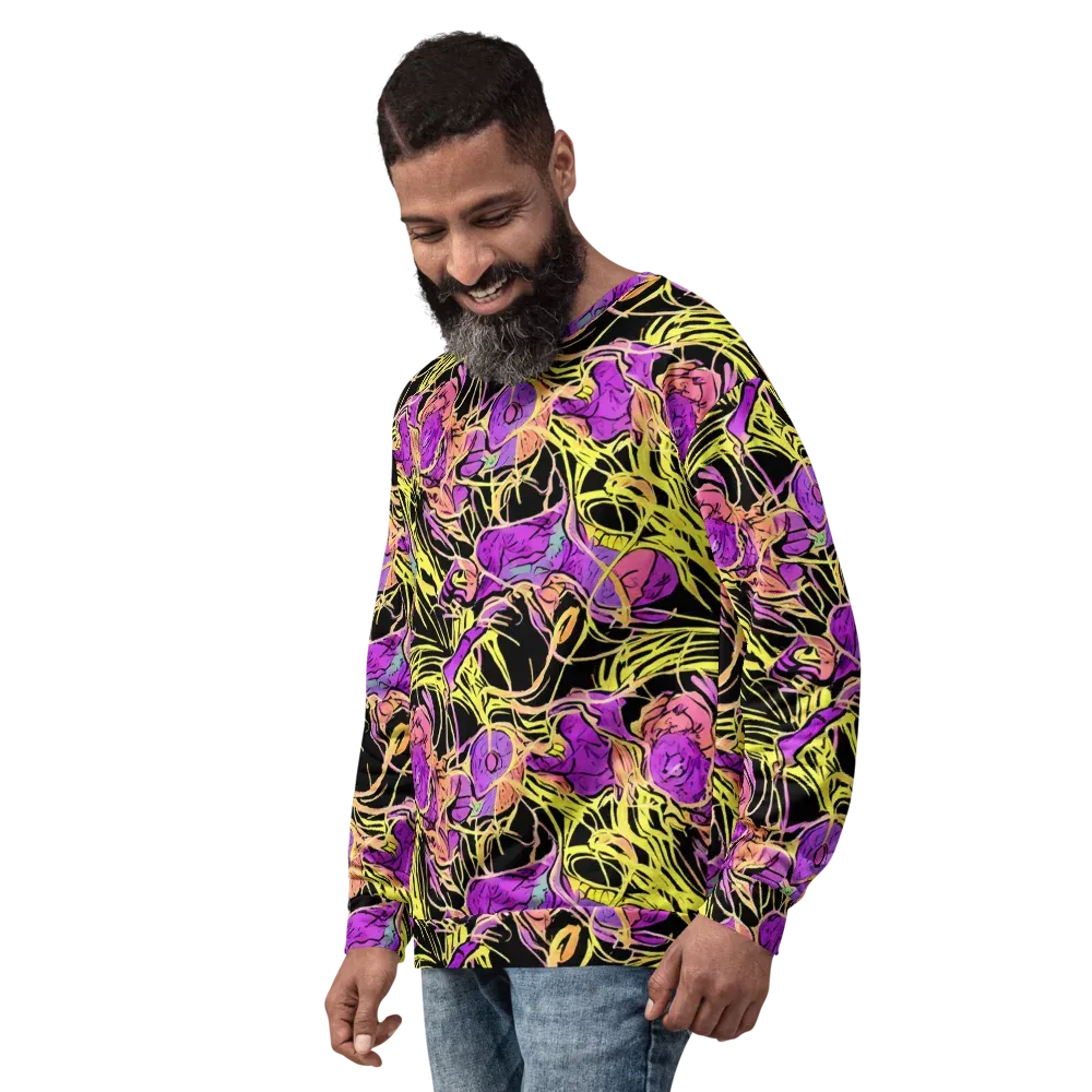 Midnight Tropics on Sweatshirt — Left Front