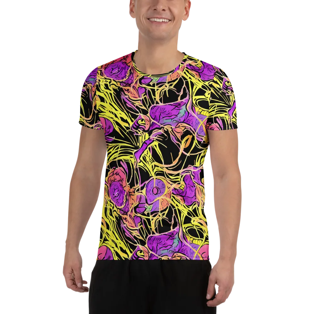 Midnight Tropics on Men's Athletic T-Shirt — Front