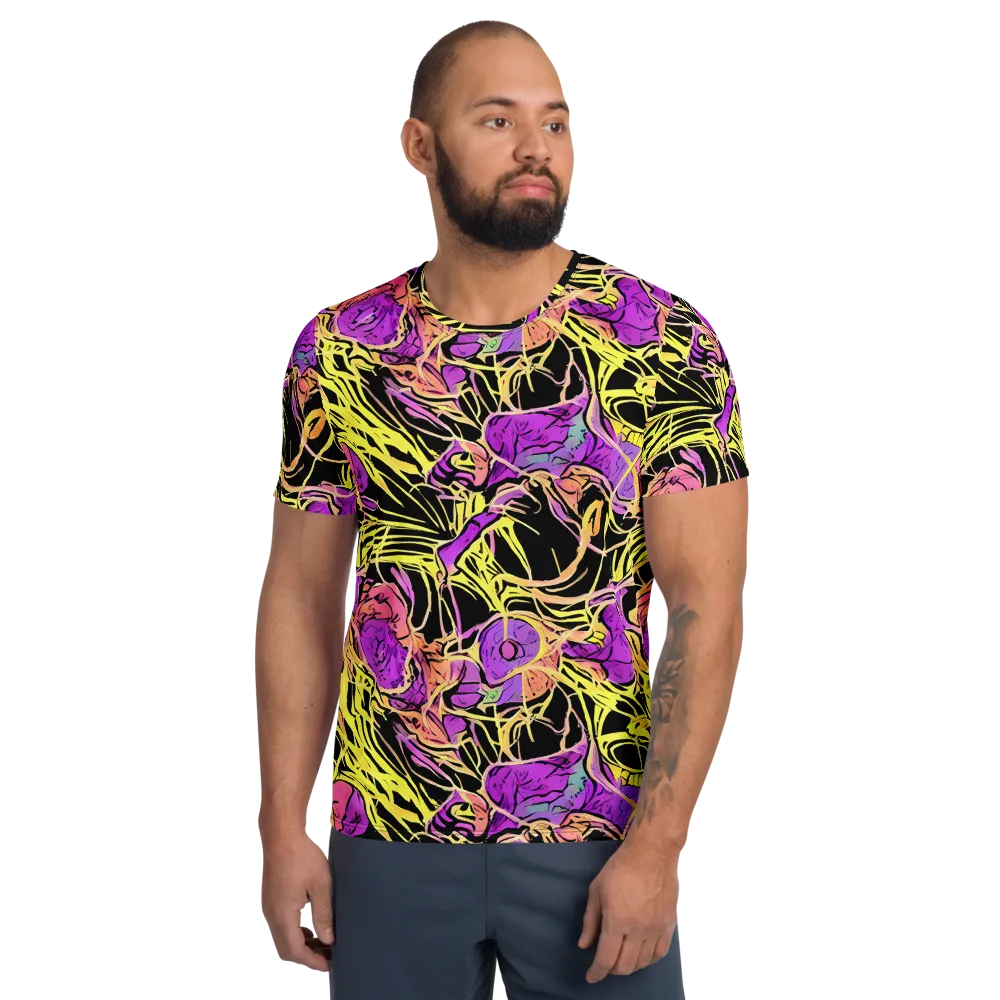 Midnight Tropics on Men's Athletic T-Shirt — Front