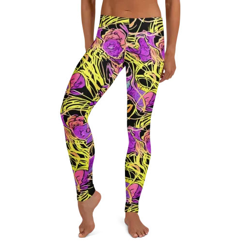 Midnight Tropics on a Leggings