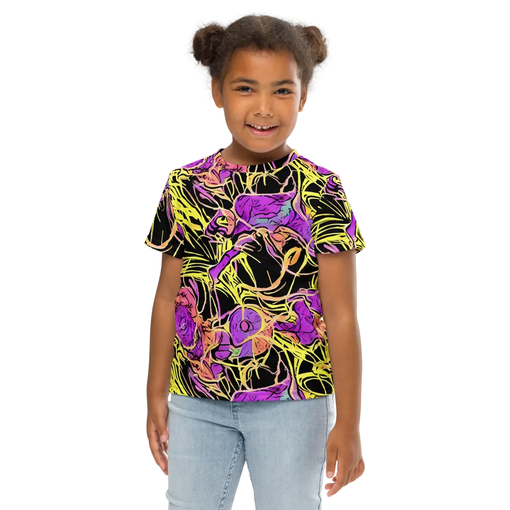 Midnight Tropics on Kids Crew Neck T-Shirt — Front
