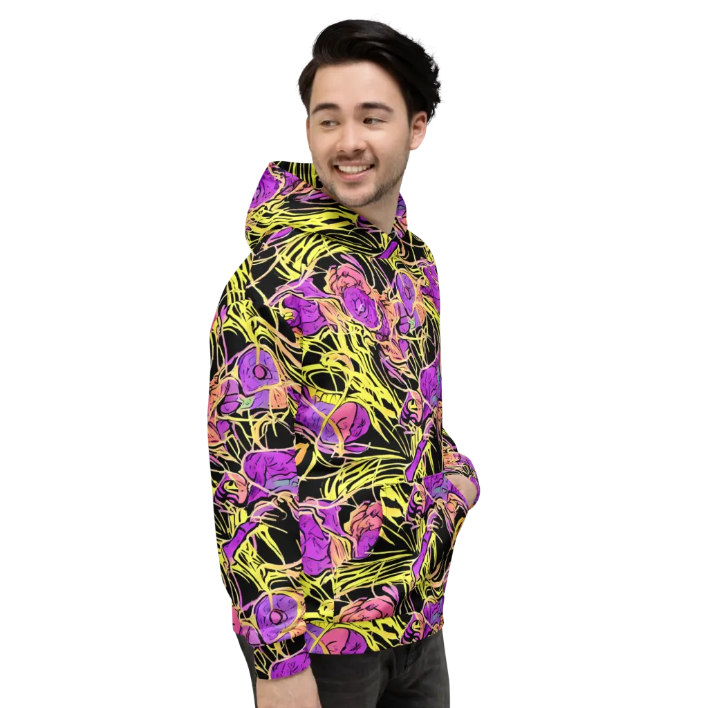 Midnight Tropics on Hoodie — Right