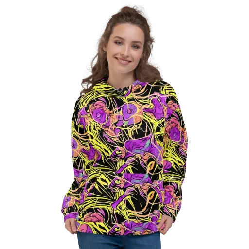 Midnight Tropics on a Hoodie