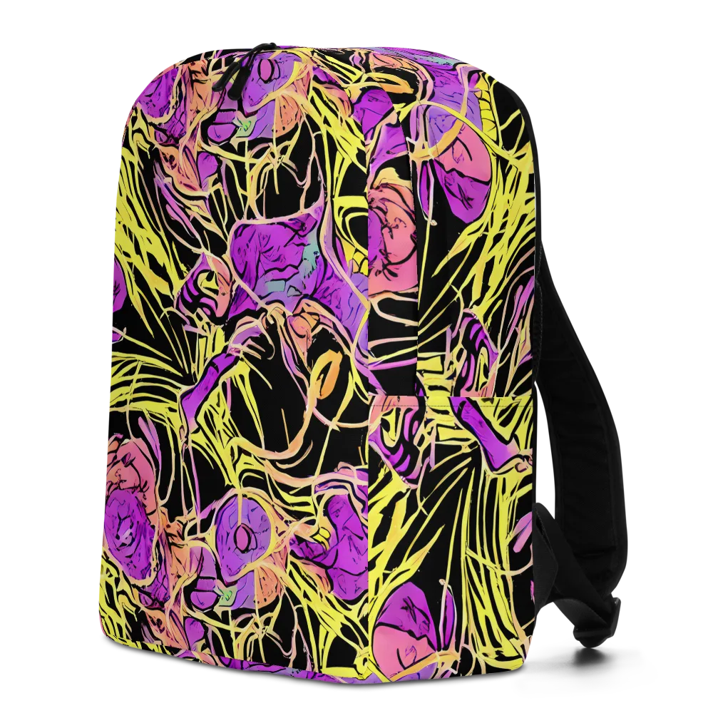 Midnight Tropics on Minimalist Backpack — Left