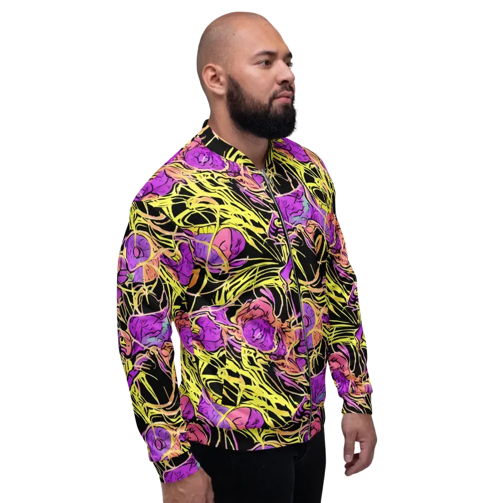 Midnight Tropics on Bomber Jacket — Right