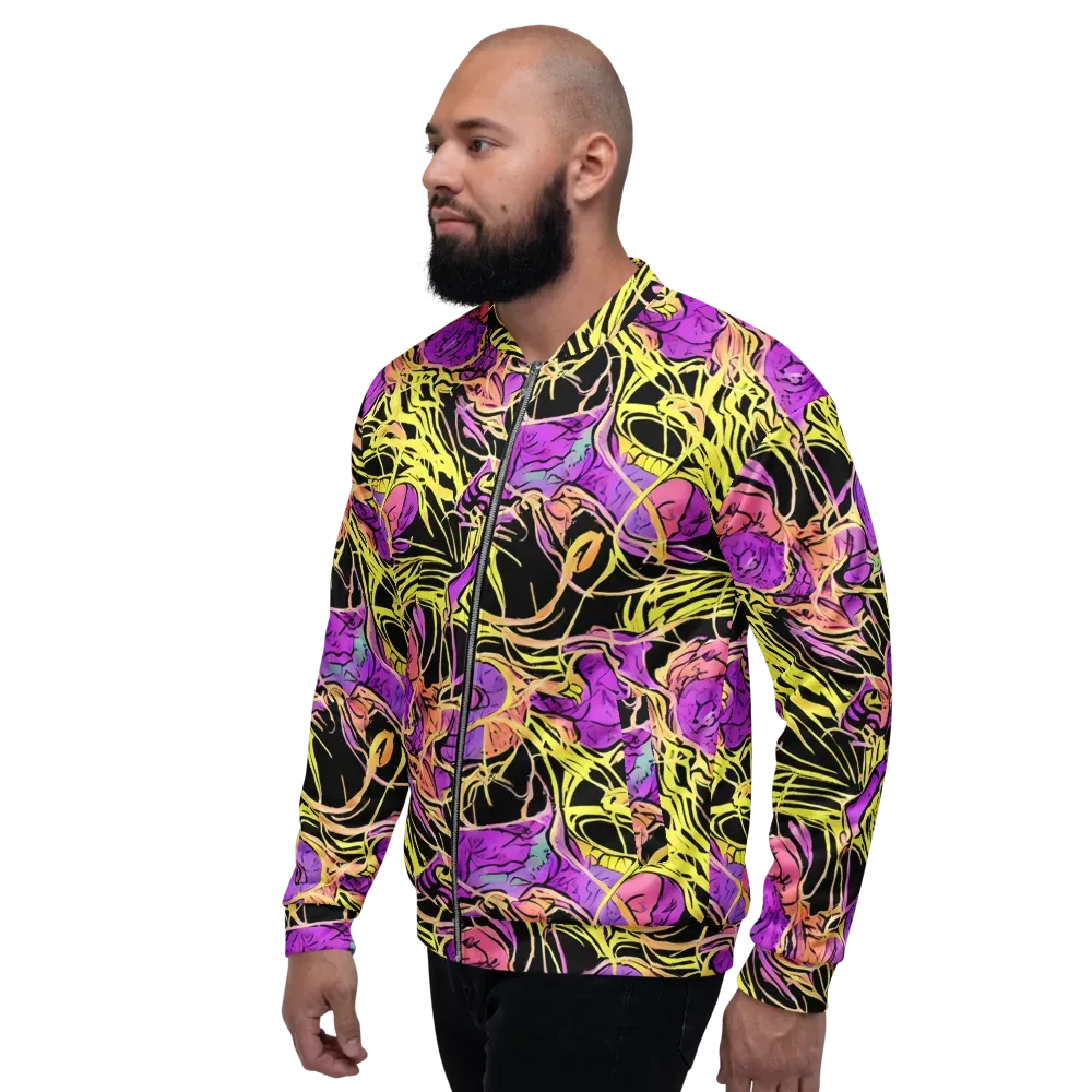Midnight Tropics on Bomber Jacket — Left