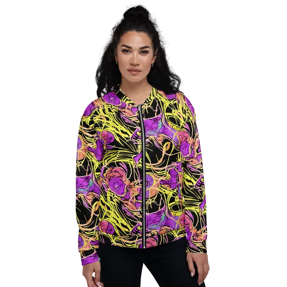 Midnight Tropics on Bomber Jacket — Front