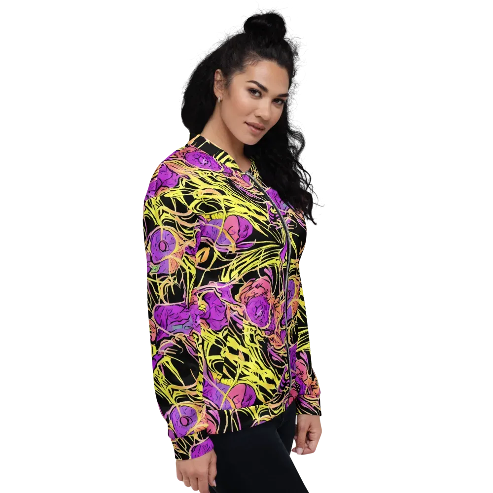 Midnight Tropics on Bomber Jacket — Right