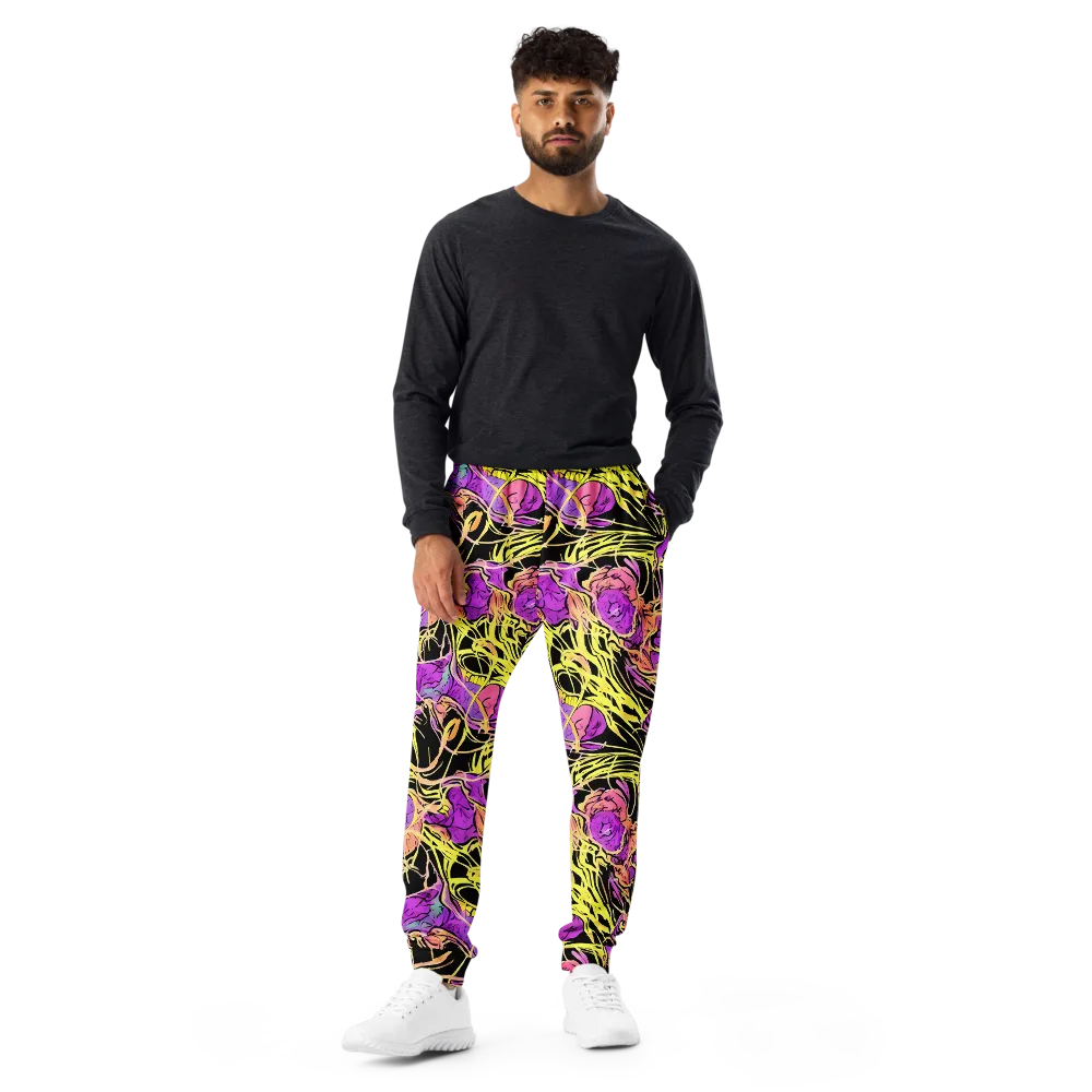 Midnight Tropics on Men's Joggers — Front