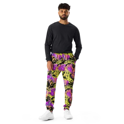 Midnight Tropics on a Men's Joggers