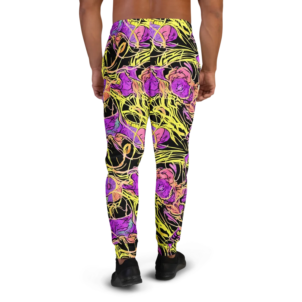 Midnight Tropics on Men's Joggers — Back