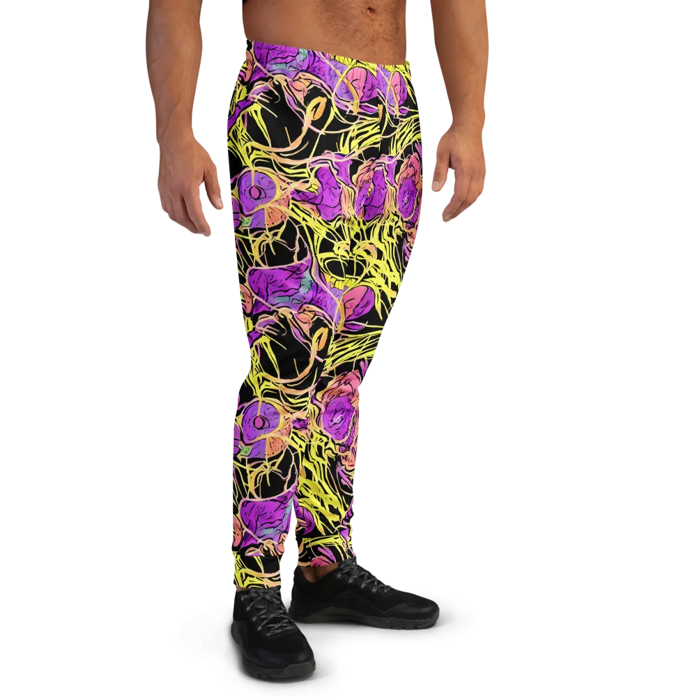 Midnight Tropics on Men's Joggers — Right