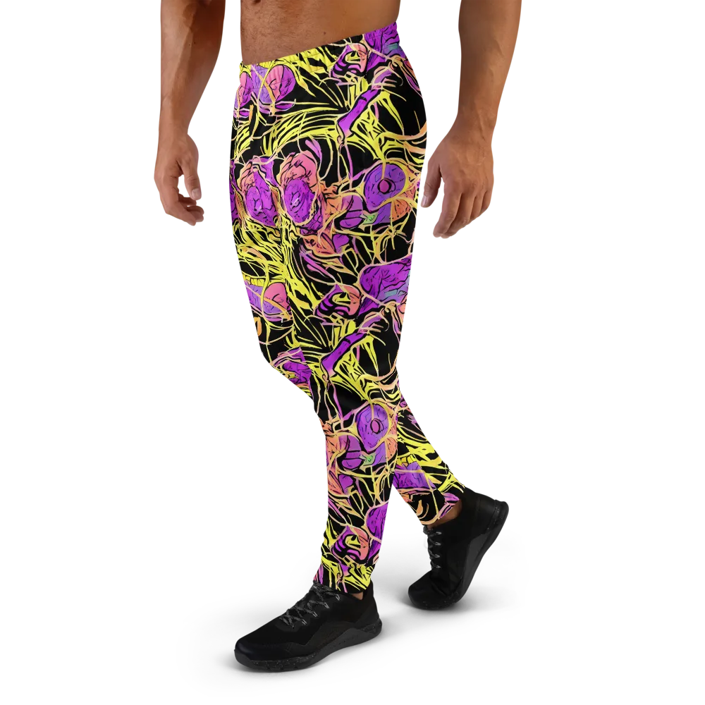 Midnight Tropics on Men's Joggers — Left