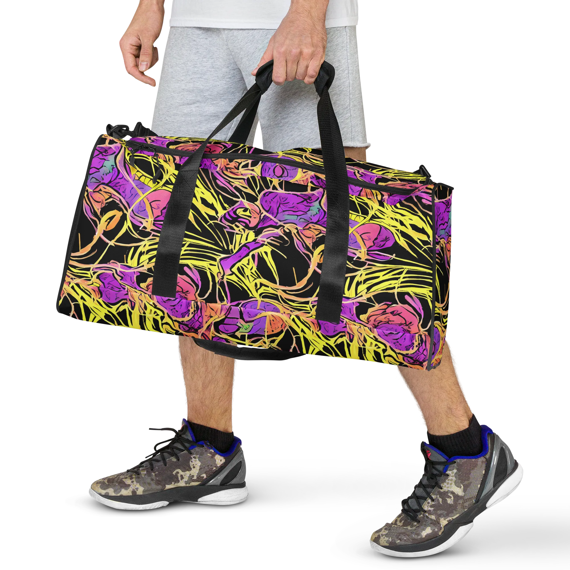 Midnight Tropics on Duffle Bag — Front