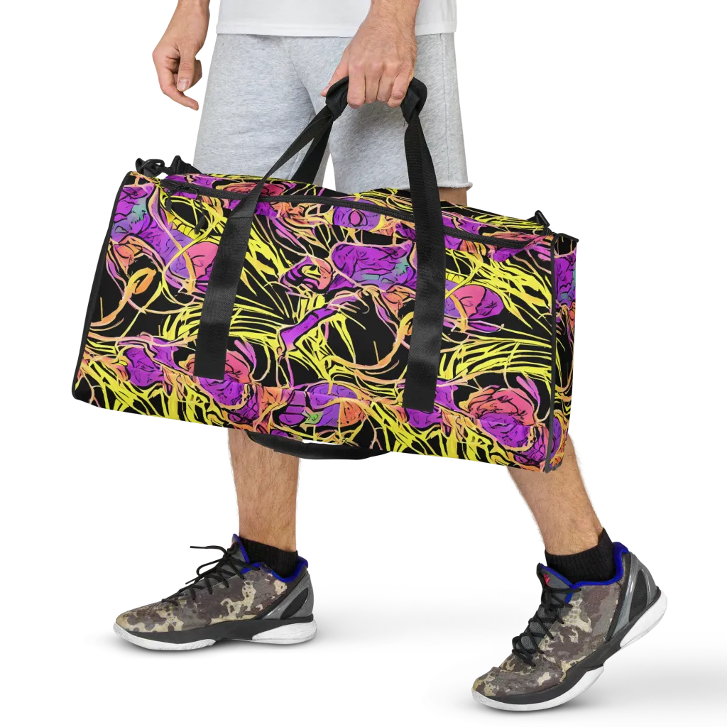 Midnight Tropics on Duffle Bag — Front