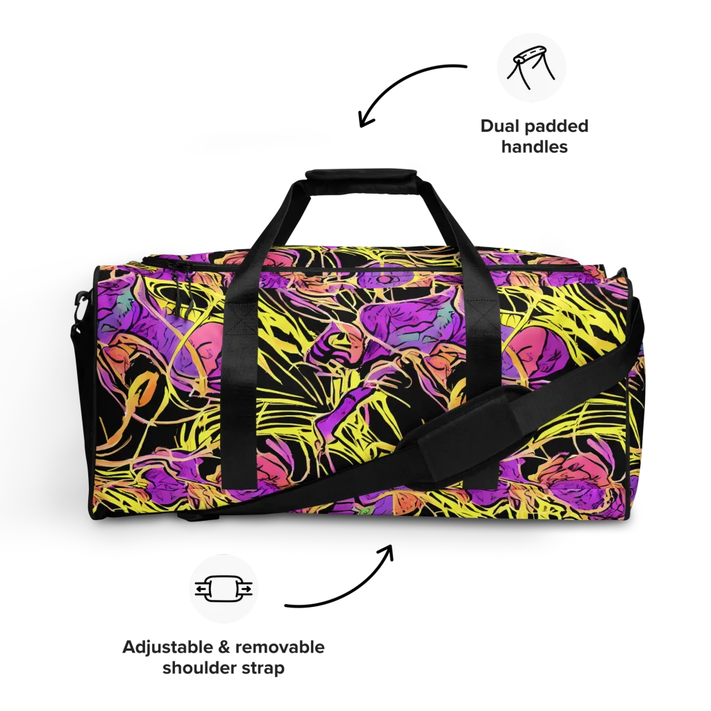 Midnight Tropics on Duffle Bag — Front