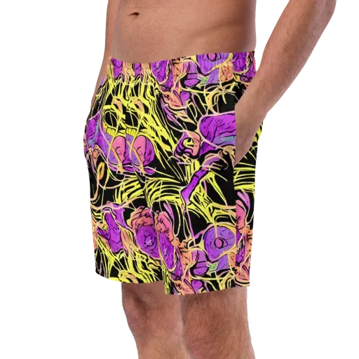 Midnight Tropics on a Swim Trunks
