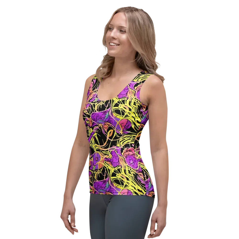 Midnight Tropics on Women's Tank Top — Left Front