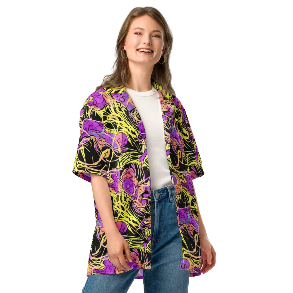 Midnight Tropics on Button Shirt — Front