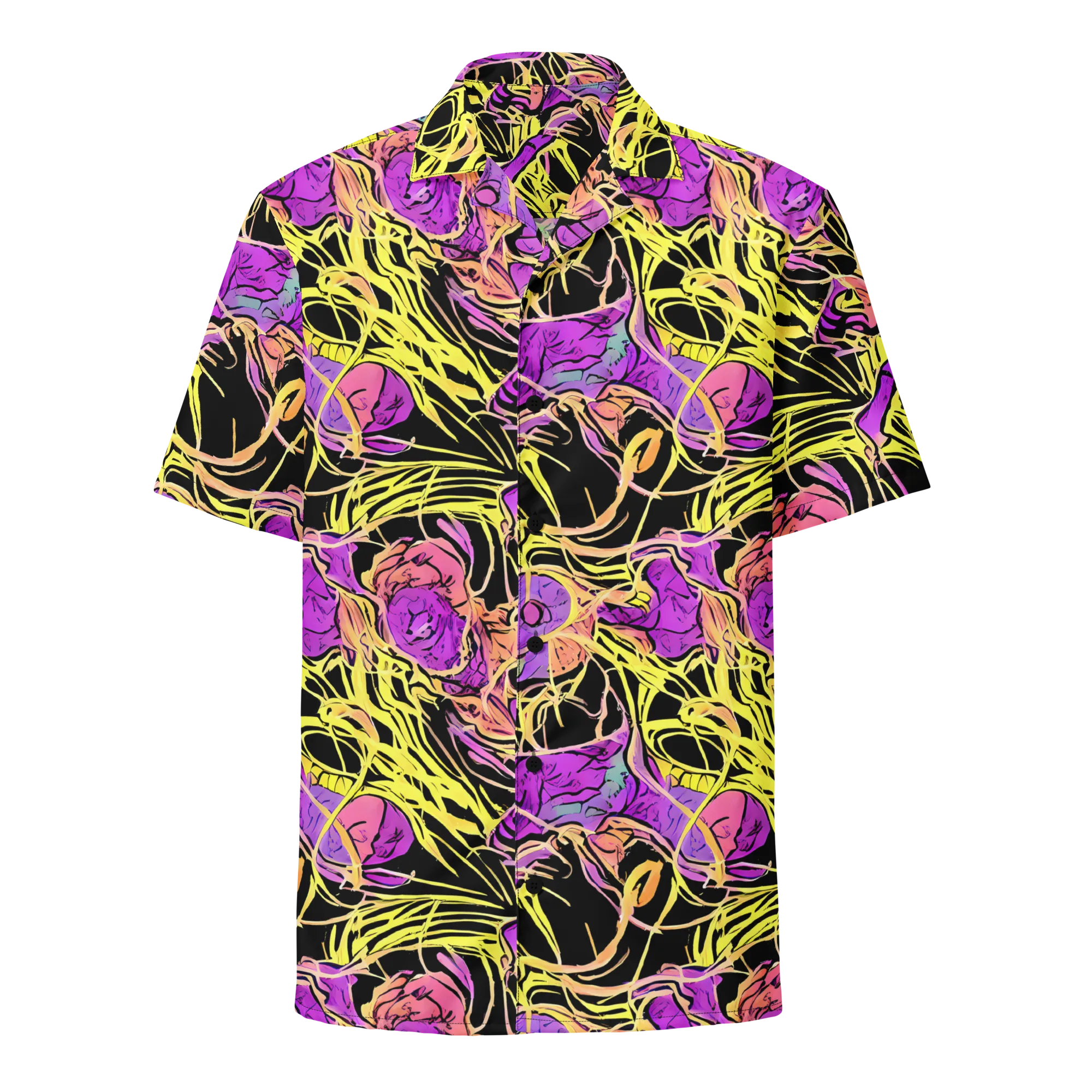 Midnight Tropics on Button Shirt — Front