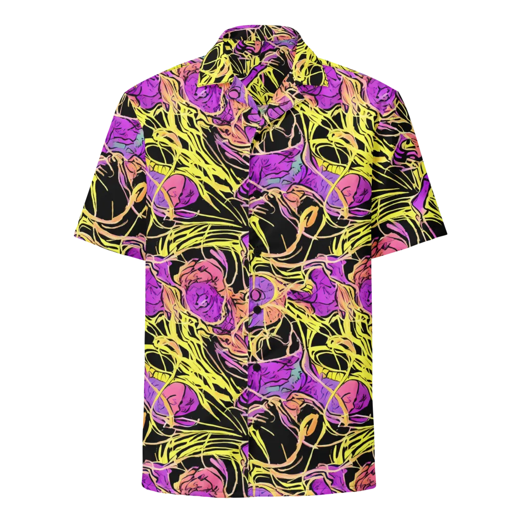 Midnight Tropics on Button Shirt — Front