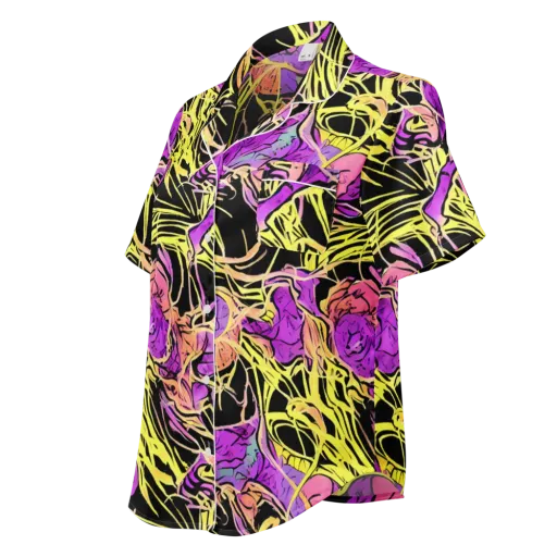 Midnight Tropics on a Women's Short Sleeve Pajama Top