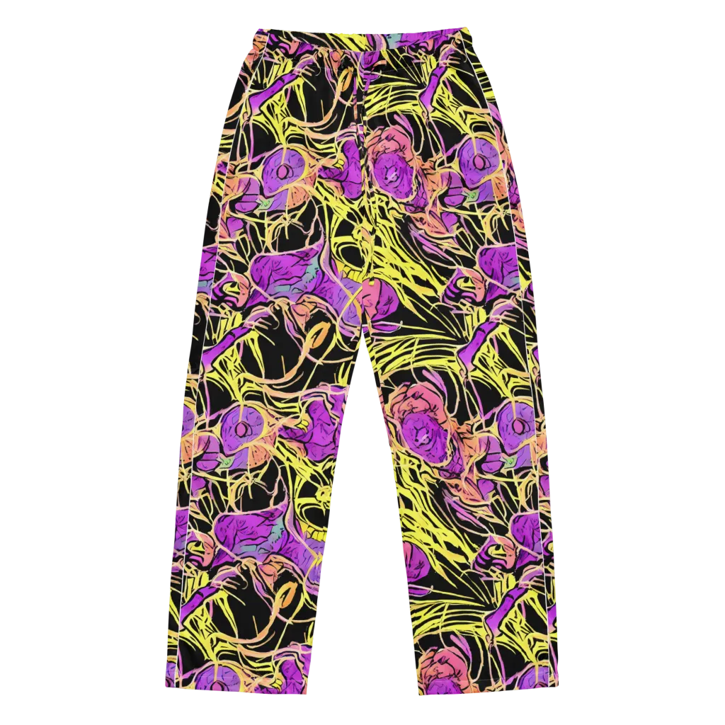 Midnight Tropics on Women's Pajama Pants — Front