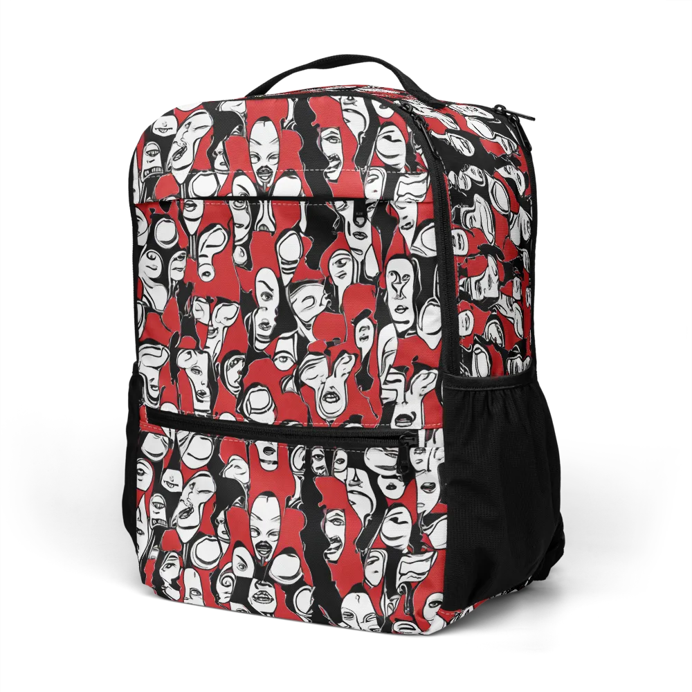 Crimson Chorus on Utility Backpack — Left Front