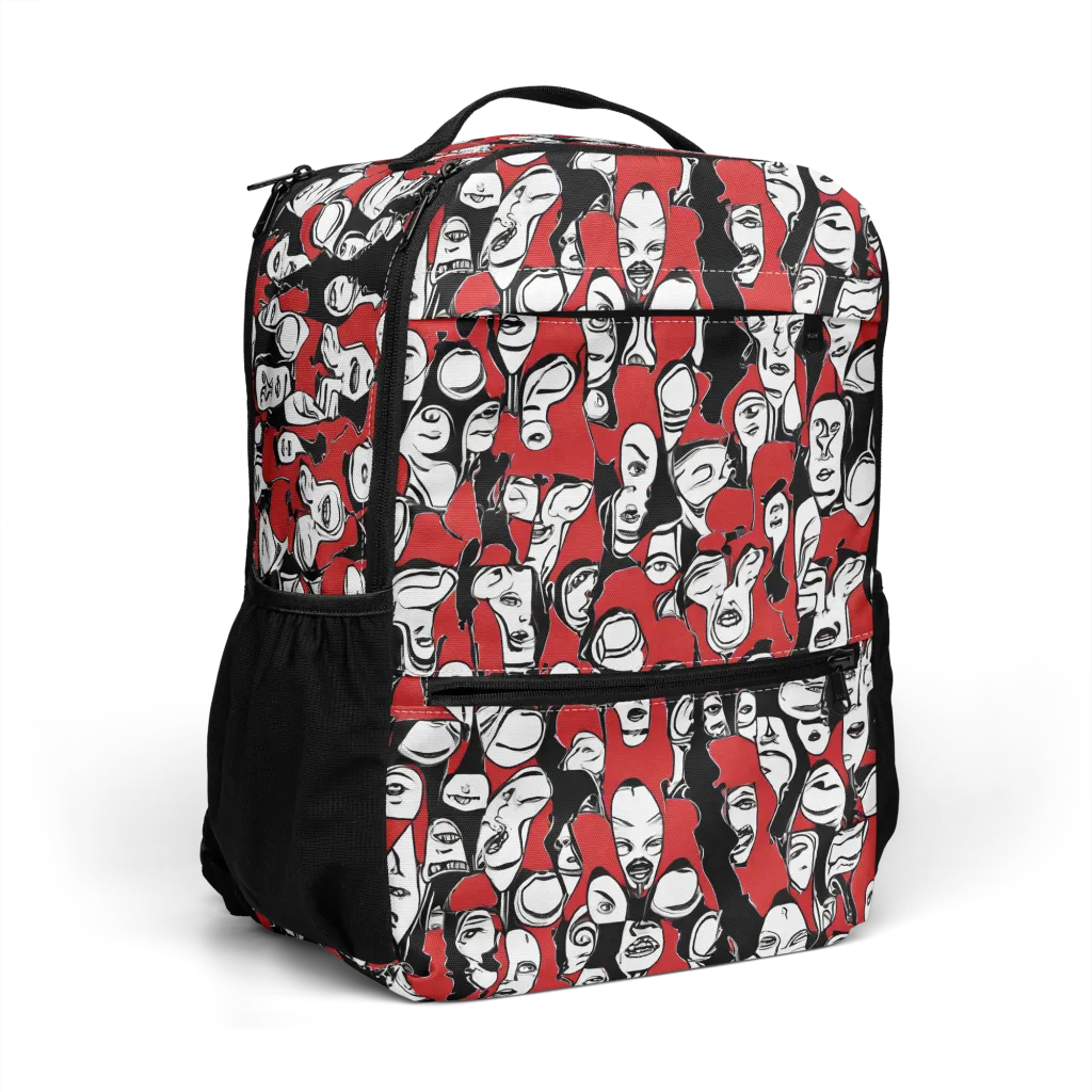 Crimson Chorus on Utility Backpack — Right Front