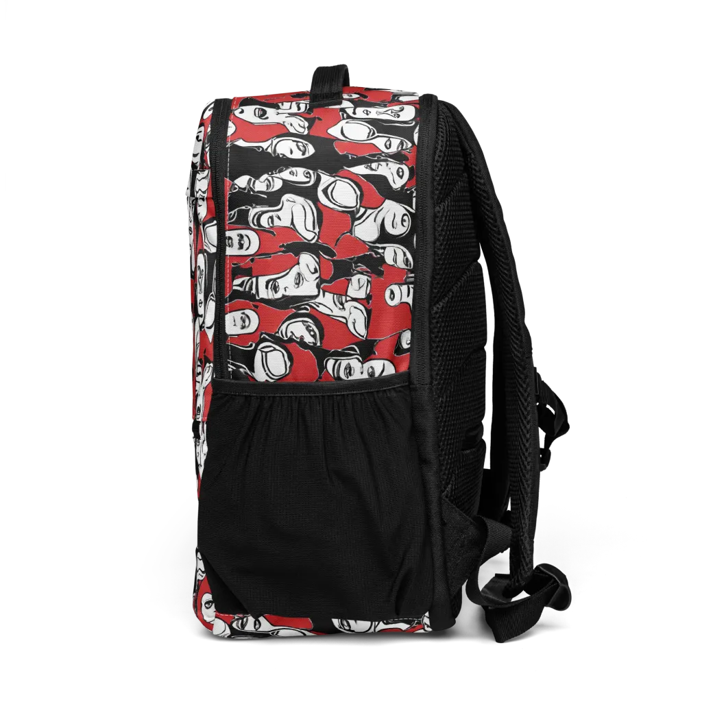 Crimson Chorus on Utility Backpack — Left