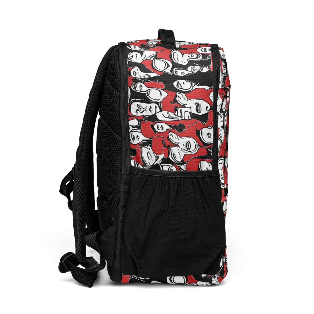 Crimson Chorus on Utility Backpack — Right