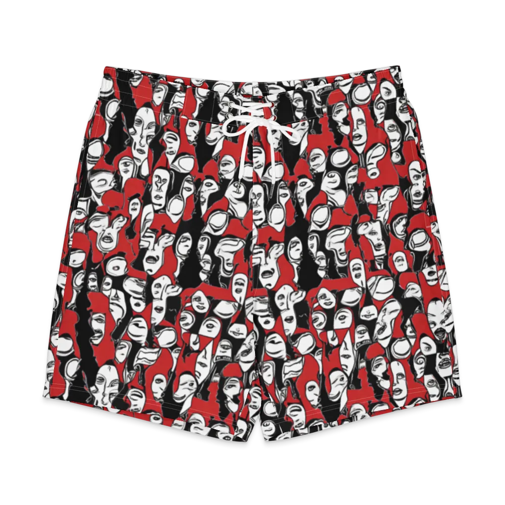 Crimson Chorus on Men's Board Shorts — Front