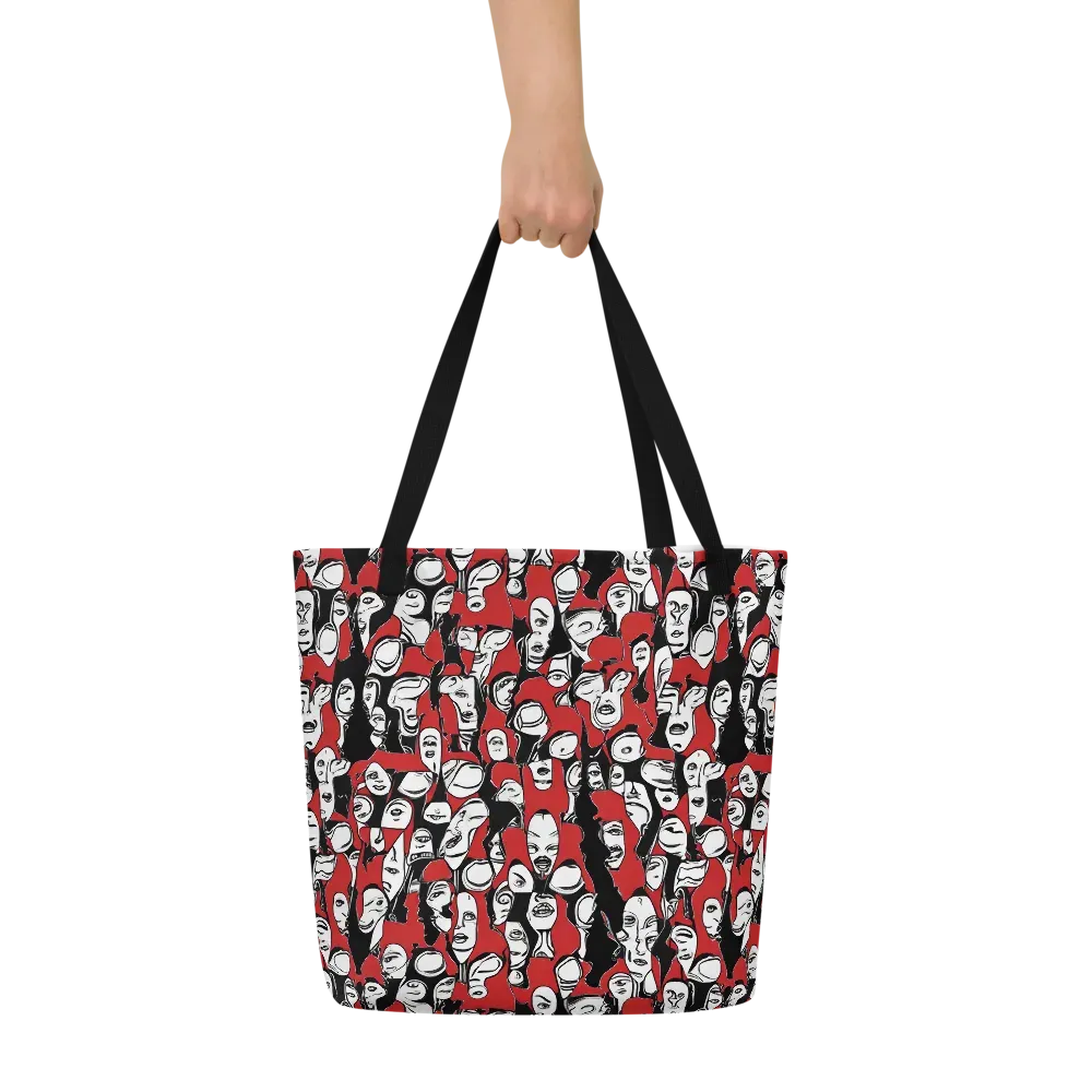 Crimson Chorus on Large Tote Bag W/ Pocket — Front