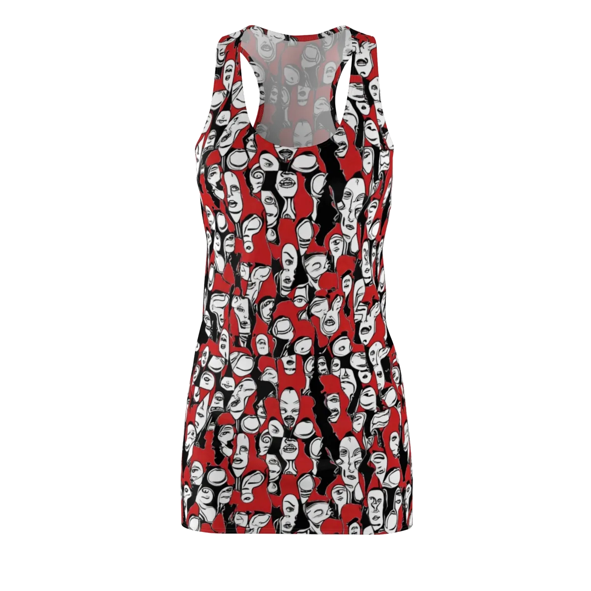 Crimson Chorus on Racerback Dress — Front