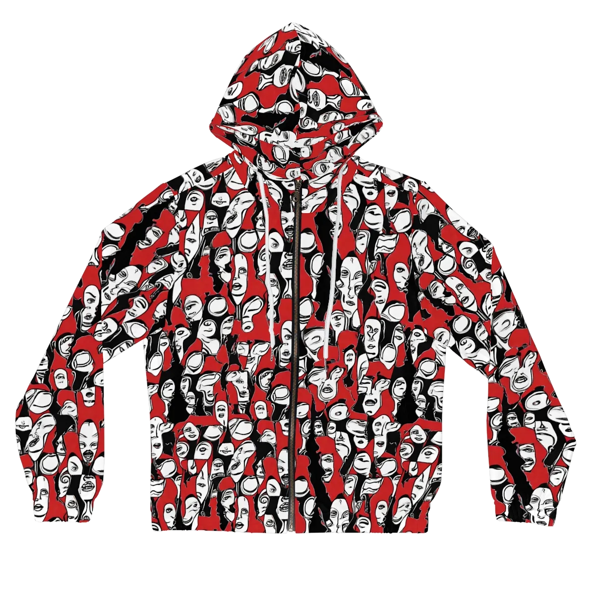 Crimson Chorus on Women's Full-Zip Hoodie — Front