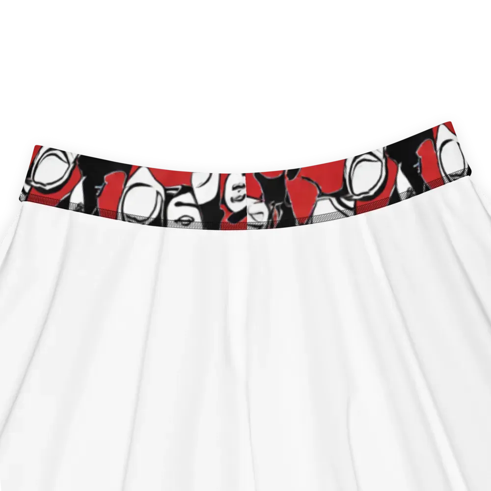 Crimson Chorus on Skater Skirt — Product details