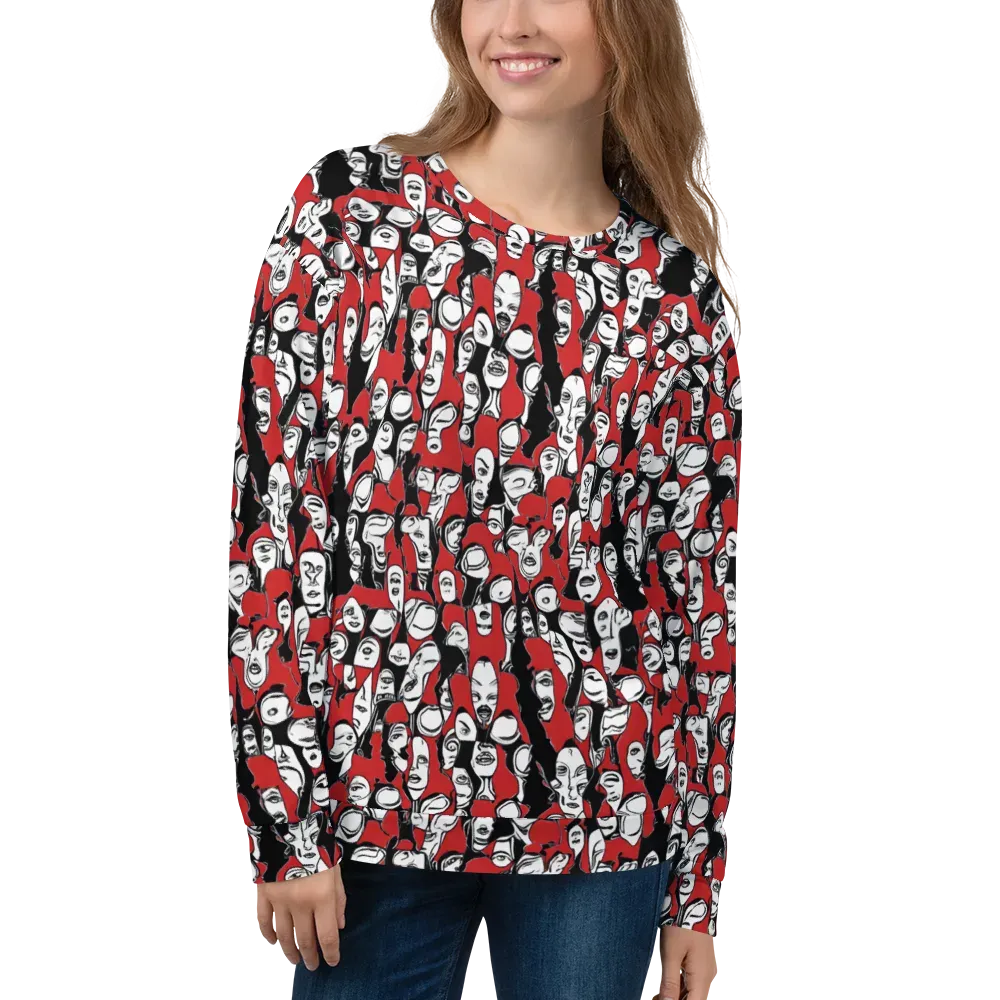 Crimson Chorus on Sweatshirt — Front