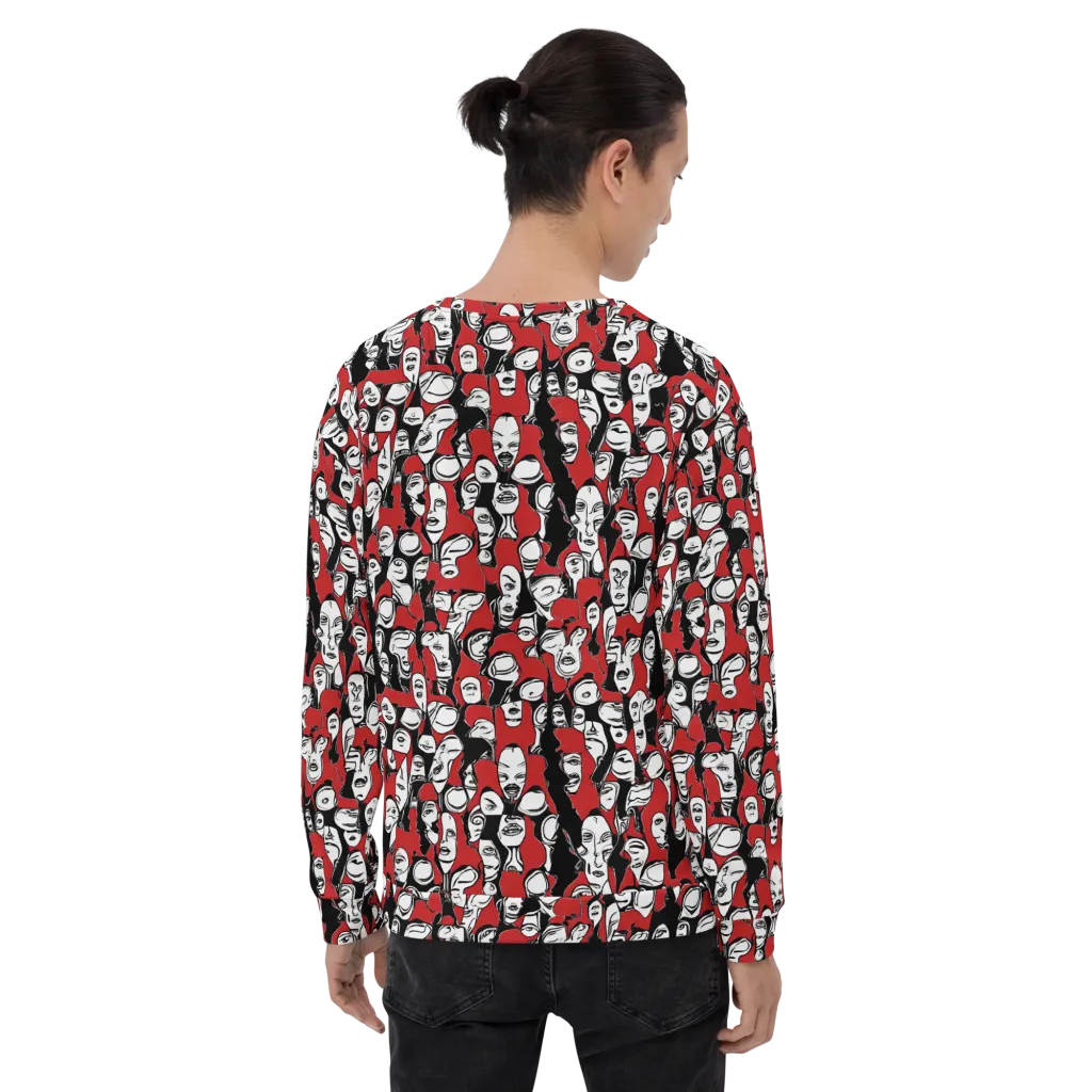 Crimson Chorus on Sweatshirt — Back
