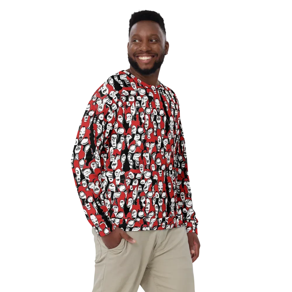Crimson Chorus on Sweatshirt — Front