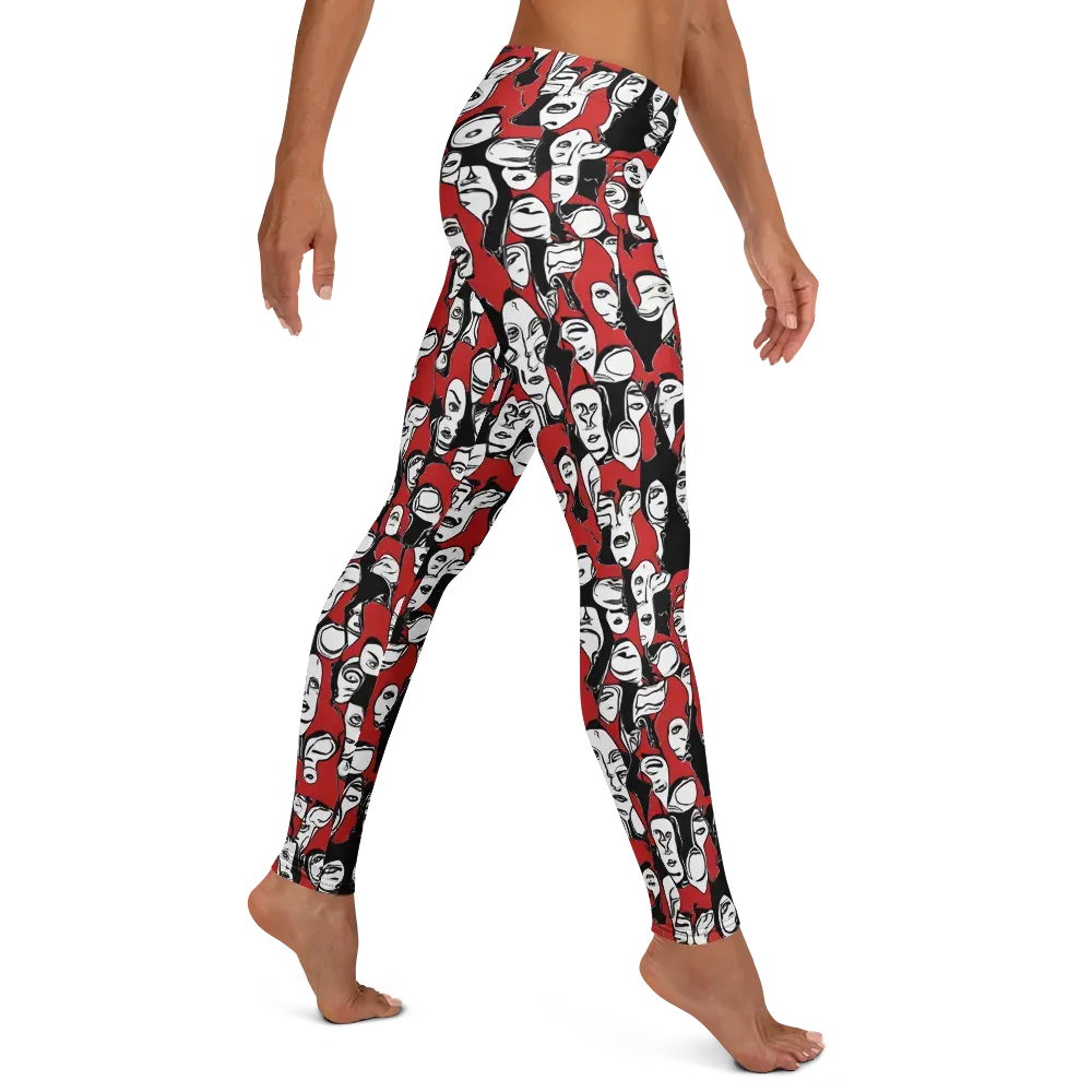 Crimson Chorus on Leggings — Right