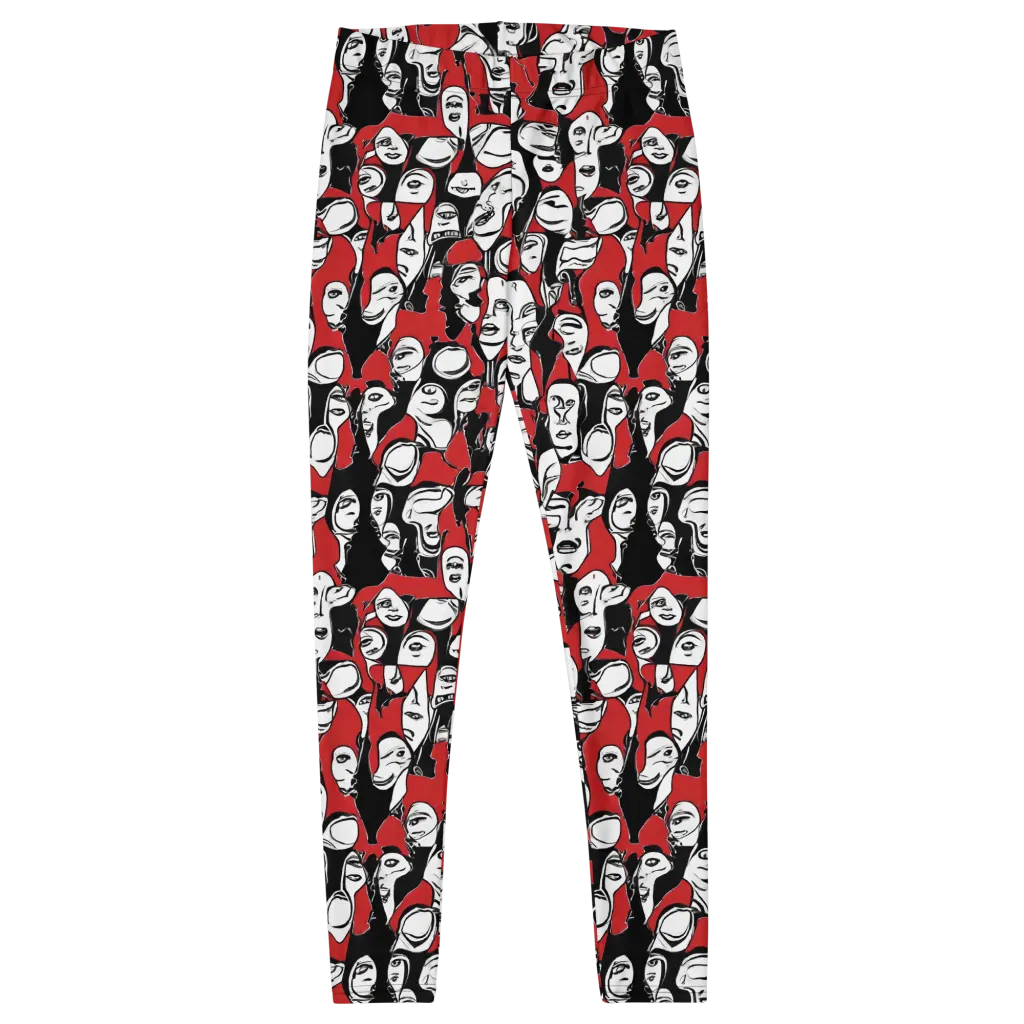 Crimson Chorus on Leggings — Front