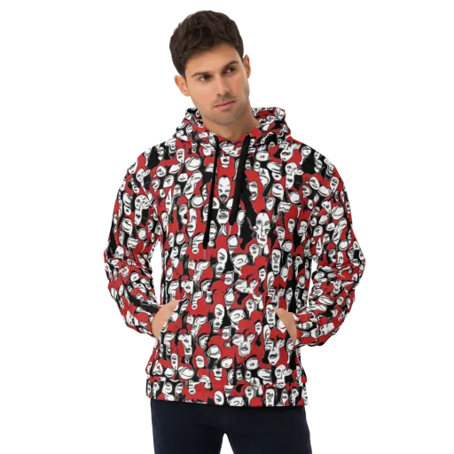 Crimson Chorus on a Hoodie