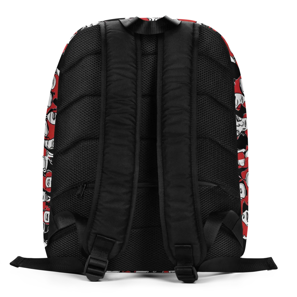 Crimson Chorus on Minimalist Backpack — Back