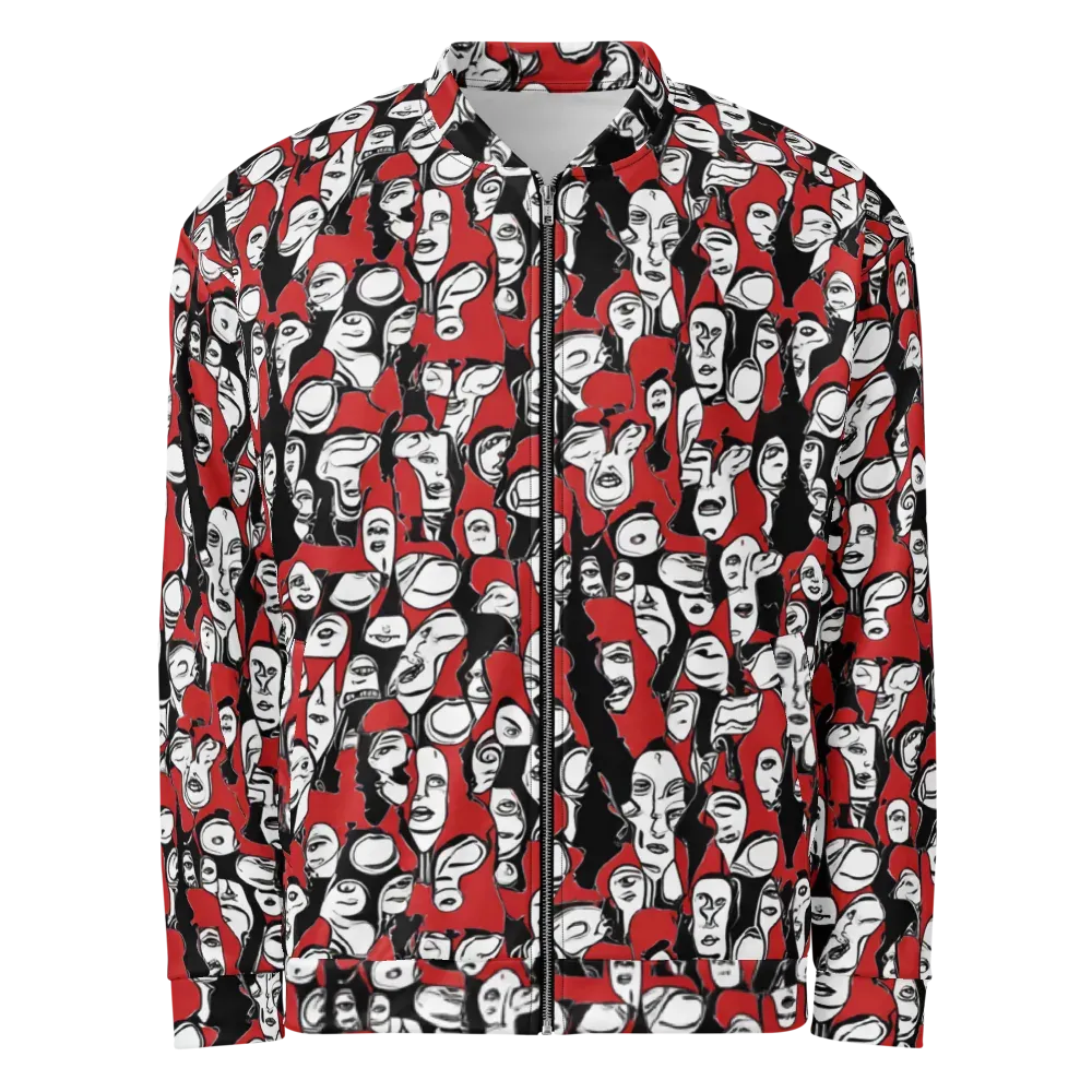 Crimson Chorus on Bomber Jacket — Front