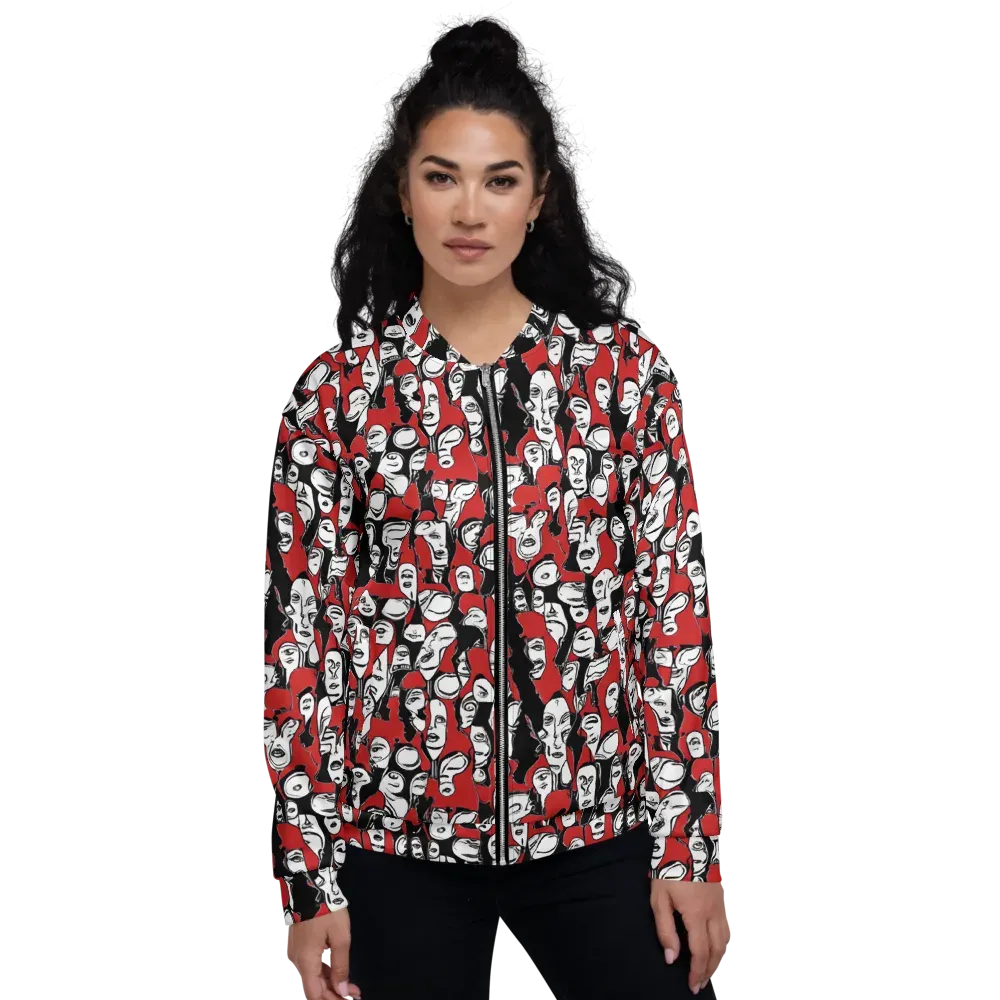 Crimson Chorus on Bomber Jacket — Front
