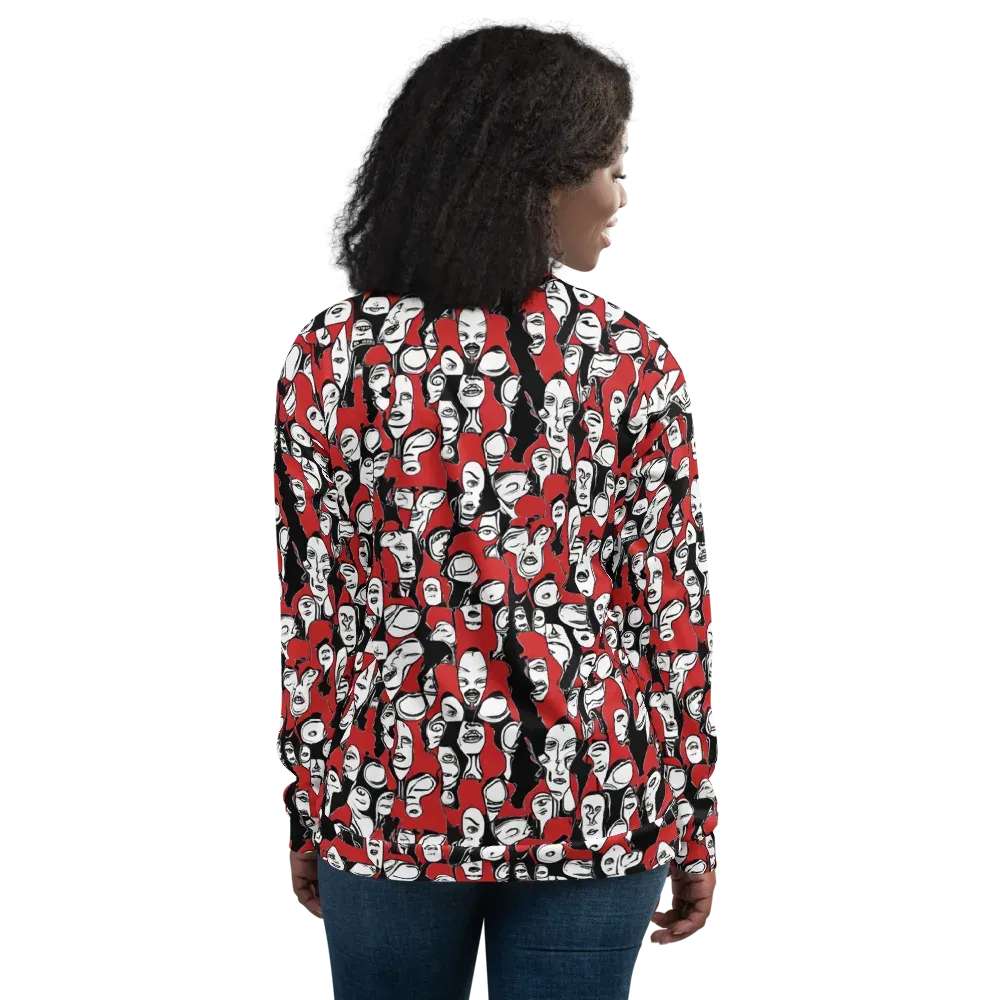 Crimson Chorus on Bomber Jacket — Back