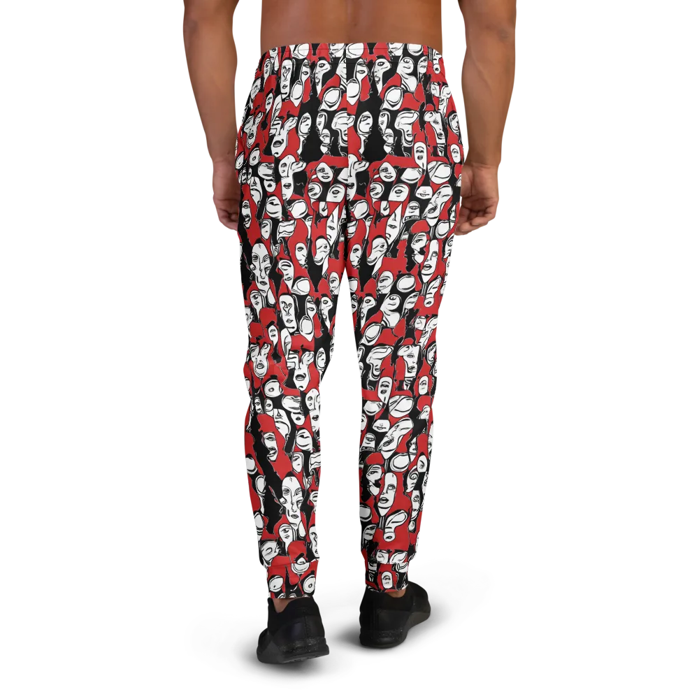 Crimson Chorus on Men's Joggers — Back