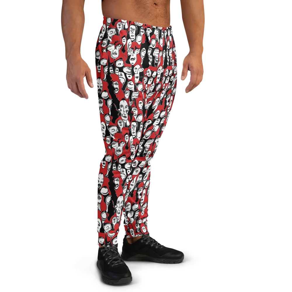 Crimson Chorus on Men's Joggers — Right